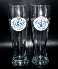 Maisel's Weisse Bierglas Weissbier Glas 2 Stück Bayreuth 0,5l Bar Bier   NEU