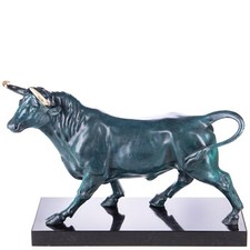 Bronze Skulptur Stier mit