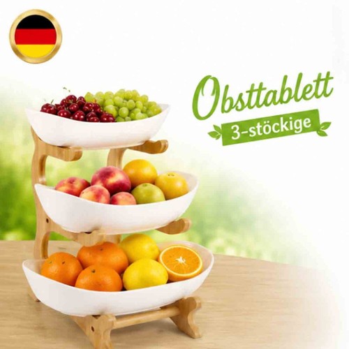 Obstkorb etagere stufig - obstkorb,