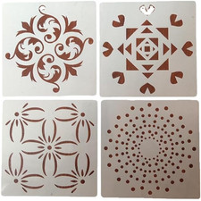 4 Stück Groß Mandala