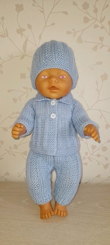Handgestrickte puppenkleidung - handgestrickte,