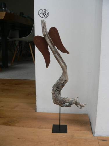 Treibholz skulptur engel - treibholz, 53
