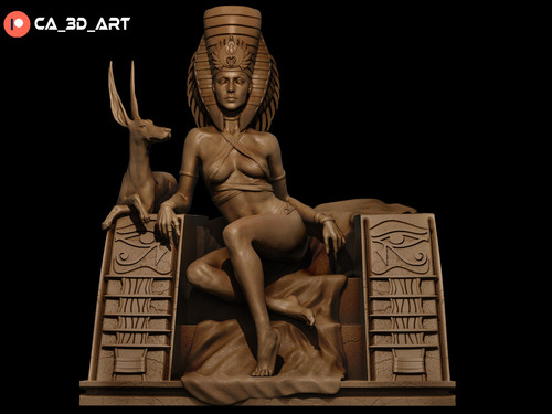 Kleopatra modell figur resin - modell,