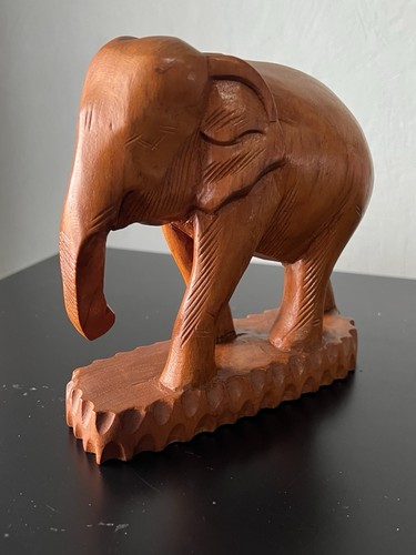 Vintage holz elefant - vintage,