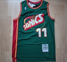 NEU Detlef SCHREMPF Seattle SuperSonics Basketball Legend Herren NBA Trikot