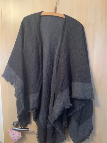 Damen woll stola grautöne - damen, woll-stola,