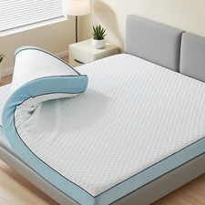 4CM 6CM Memory Foam Cool Gelschaum Matratzen Topper mit Bezug Atmungsaktiv Weich