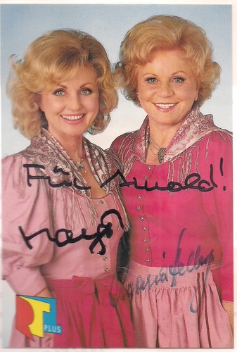 Autogramm maria und margot - autogramm,
