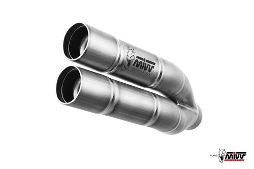 Edelstahl auspuff mivv double - edelstahl,