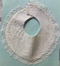 altes Babylätzchen Krage für antike  50-60cm gr. Babypuppen Reborn  Vintage Deko