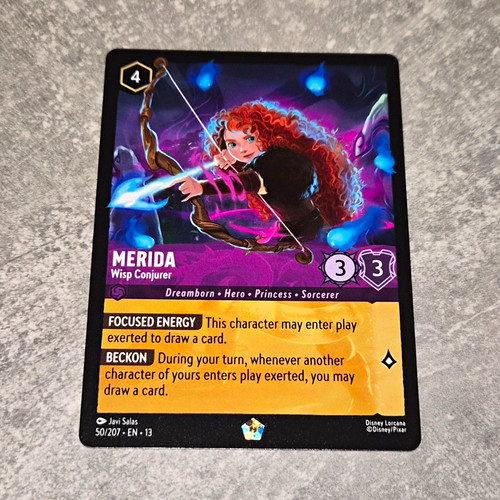 Disney lorcana tcg merida wisp - merida,