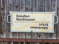 Zuglaufschild aus PVC