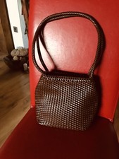 leder handtasche damen mit Flechtmuster Neuwertig 