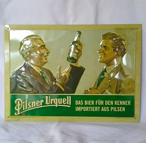 Pilsner urquell blechschild - pilsner,