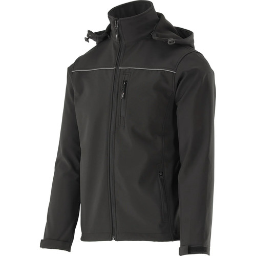 Schwarz softshell jacke - schwarz, mit