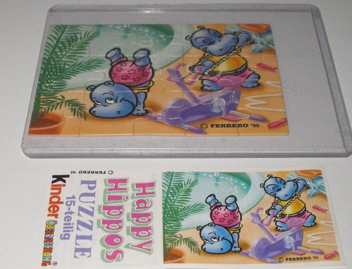 Puzzle happy hippos - hippos, im