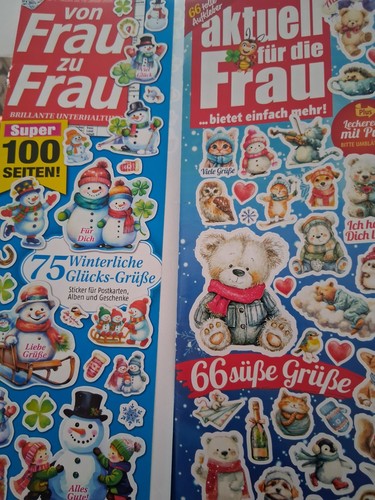 Stickerbögen winter aus - stickerbögen,