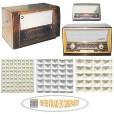 Röhrenradio Schallwandstoff Ersatz kariert z.B. Saba, Siemens, Philips 50er 60er