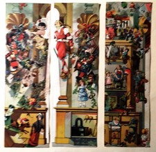 Papiertheater - Schreiber, Esslingen  - Spielzeugladen  -3 Seitenkulissen - 098