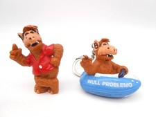 ALF Figur Original 1988 Bully Spielfigur Alien Blau & Rot Retro ca. 4cm /R11F3