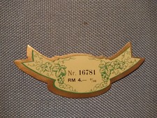 altes Etikett Label