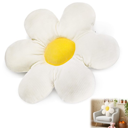 Blumenkissen creme weiß - blumenkissen,