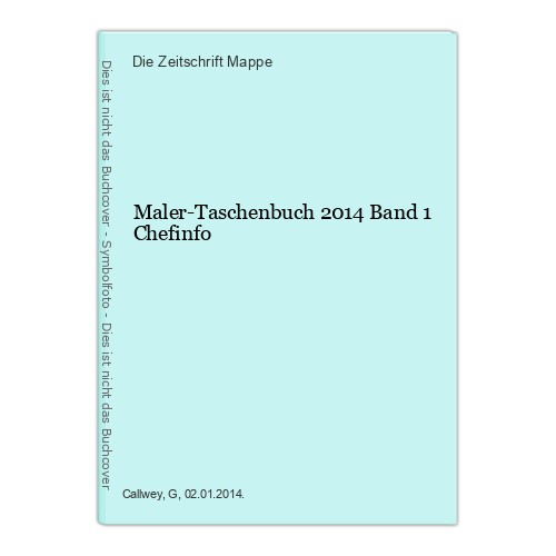 Maler taschenbuch 2014 band - band, 1