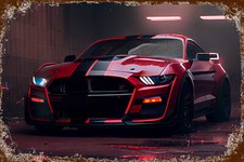 Retro Blechschild AUTO CAR 30