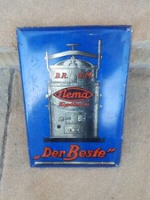 Schild Blechschild Landwirtschaft Landwirt D.R.G.M. Nema Kippdämpfer Reklame alt