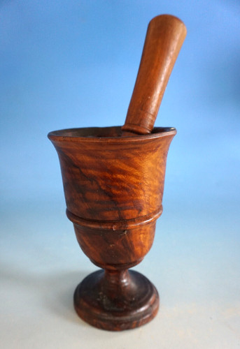 Vintage holz mörser mit - vintage,