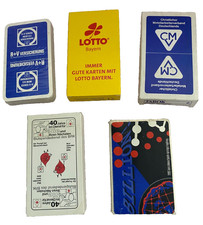 5 x verschiedene  Spielkarten