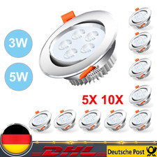 5/10x LED Einbauleuchte 3W 5W
