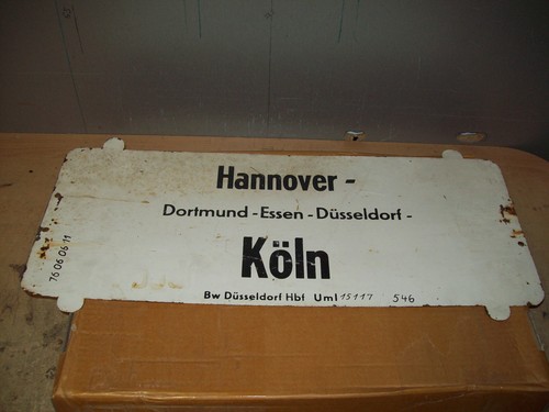 Deutsche bahn zuglaufschild - bahn,