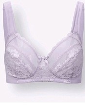wäschepur Damen BH ohne Bügel Unterwäsche flieder Gr. 85 (Cup-A) NEU