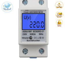 LCD Stromzähler 1-phasig