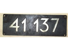 Original Lokschild von " 41 137 " - DR - Reichsbahn -