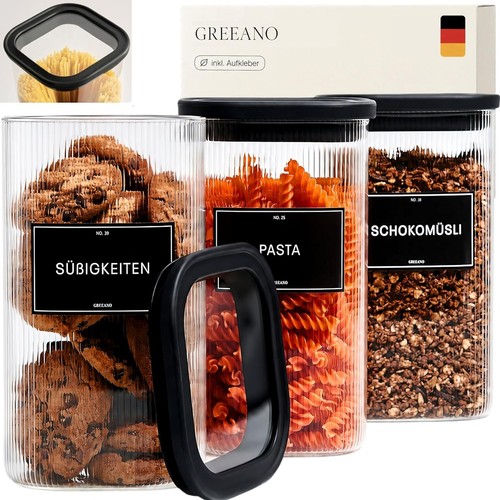 Vorratsgläser eckig mit