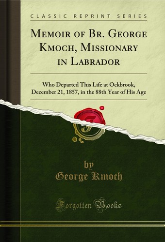 Memoir george kmoch - memoir, br.