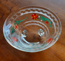 dekorative Glasschale mit