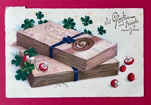 Geldschein neujahr 1931 - geldschein,