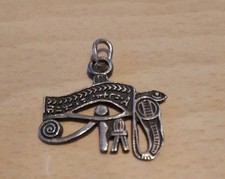 Auge des Horus ägyptischer Anhänger Silberanhänger Amulett Silber