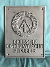 Grenzschild der DDR MdI - Metall Schild mit Zertifikat