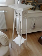 Blumenhocker Blumenregal Alt, Shabby Chic Antik, Weiß