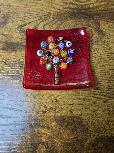 Murano glas lebensbaum schale - glas,