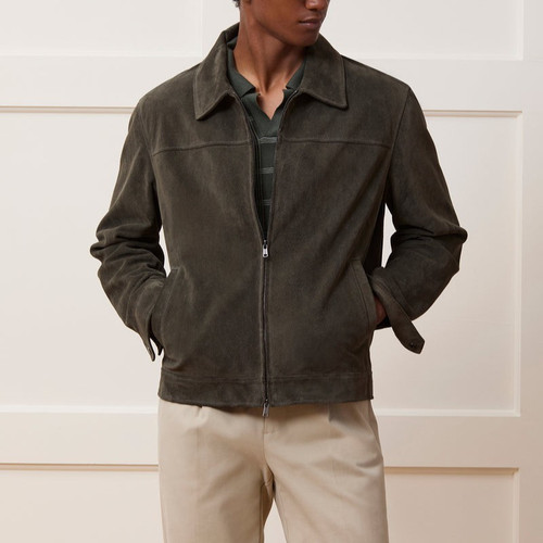 Herren grau lederjacke reines - herren,