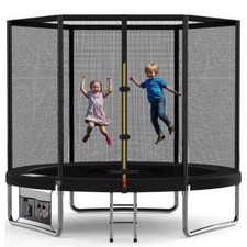 Gartentrampolin Kindertrampolin Outdoor Ø228cm Trampolin Sicherheitsnetz Leiter