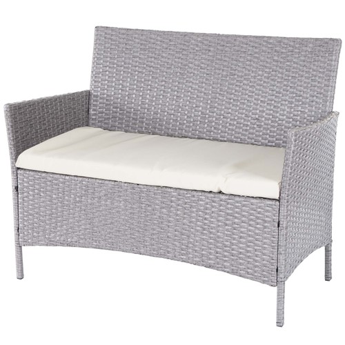 Poly rattan gartenbank - poly-rattan, halden