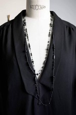 Vintage Trauerkette schwarzer