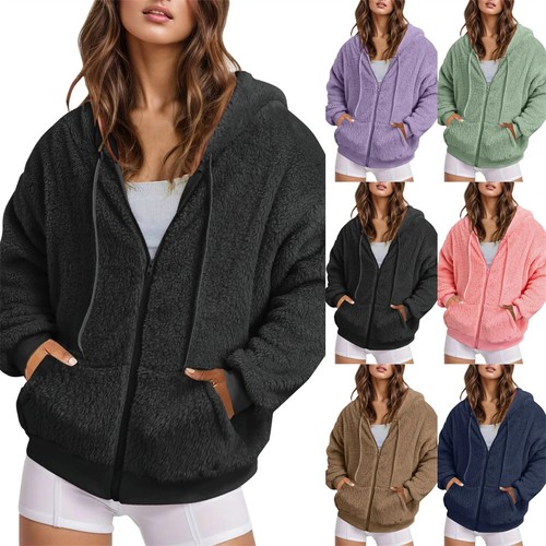Damen plüsch hoodie - damen,