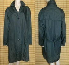 BLAUER REGENMANTEL - RAINCOAT - NYLON - VINTAGE - WEGA - GR. 50